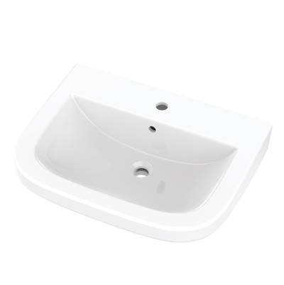 Gerber Plumbing G0012592 - Wicker Park Ped Top Or Wall Hung Lav 24.63''X19.38'' Single Hole White