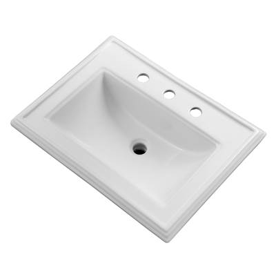 Gerber Plumbing G0012879 - Logan Square S-Rim Lav 23.63''X18.13'' 8''Cc White