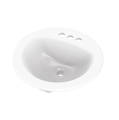 Gerber Plumbing G0012884CH - Maxwell S-Rim Lav 19''Round 4''Cc In Trapezoid Carton White