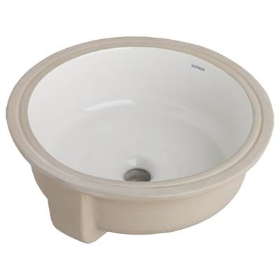 Gerber Plumbing G0013740 - Luxoval Undercounter 16'' X 16'' Round Lav White