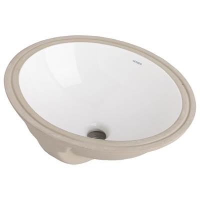Gerber Plumbing G0013743 - Luxoval Undercounter 15'' X 12'' Oval Lav White
