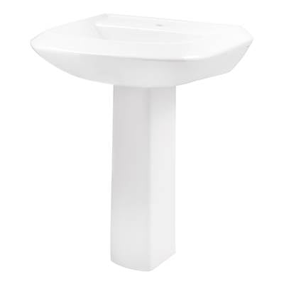 Gerber Plumbing G0023592 - Avalanche Standard Single Hole Ped Lav Combo: G0013592 Lav W/ G0029834 Ped White