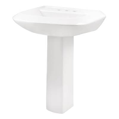 Gerber Plumbing G0023595 - Avalanche Standard 4''Cc Ped Lav Combo: G0013595 Lav W/ G0029834 Ped White