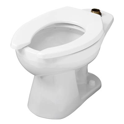 Gerber Plumbing G0025820 - 1.1/1.28/1.6Gpf Round Front Floor Mounted Top Spud Bowl 1-1/2'' Spud 10'' Rough-In White