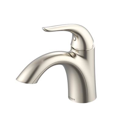 Gerber Plumbing G0040023BN - Viper 1H Lavatory Faucet Single Hole Mount W/ 50/50 Touch Down Drain 1.2Gpm Brushed Nickel