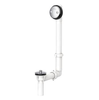 Gerber Plumbing G004155176 - Gerber Classics Pvc Drain In Shoe For Standard Tub With Retaining Ring Chrome