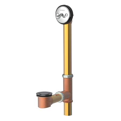 Gerber Plumbing G004180587 - Gerber Classics Pop-Up Fit-All 20 Gauge Drain For Standard Tub With Horizontal Installation Chrome