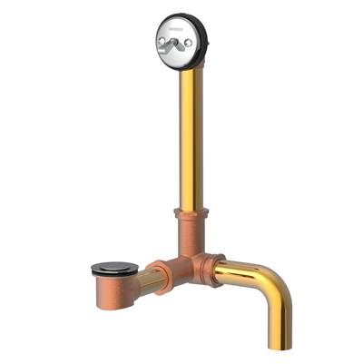 Gerber Plumbing G004180791 - Gerber Classics Pop-Up Side Outlet 20 Gauge Drain For Standard Tub With Brass Nuts Chrome