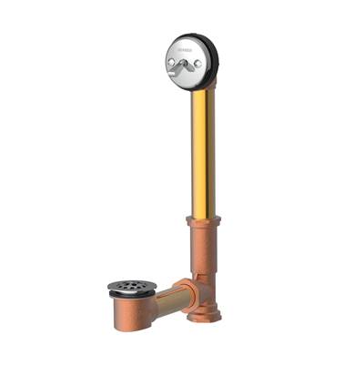 Gerber Plumbing G004181271 - Gerber Classics Trip Lever Drain For Standard Tub With Philadelphia Trap Chrome