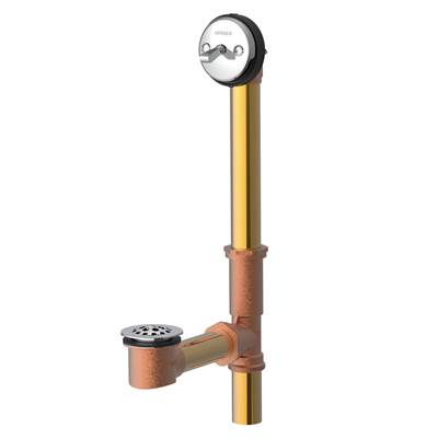 Gerber Plumbing G004181876 - Gerber Classics Trip Lever 20 Gauge Drain For Standard Tub With Retaining Ring Chrome