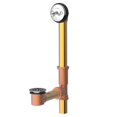 Gerber Plumbing G004181891 - Gerber Classics Trip Lever 20 Gauge Drain For Standard Tub With Brass Nuts Chrome