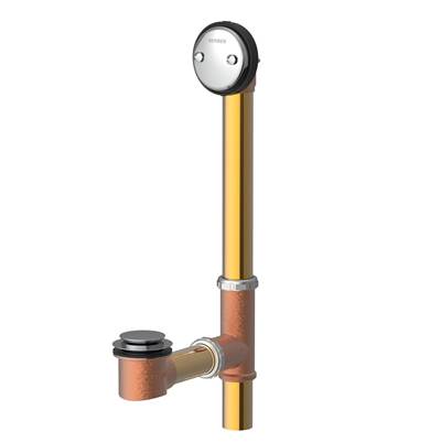 Gerber Plumbing G0041845 - Gerber Classics Auto Trip Fit-All 20 Gauge Drain For Standard Tub Chrome