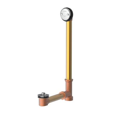 Gerber Plumbing G00418537088 - Gerber Classics Lift & Turn Drain For Roman Tub With Female Outlet Tee And ''Clean Out Here'' Chrome