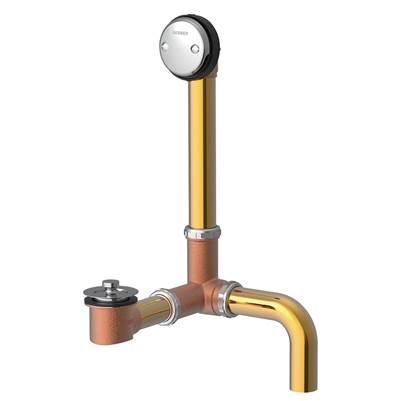 Gerber Plumbing G0041857 - Gerber Classics Lift & Turn Side Outlet 20 Gauge Drain For Standard Tub Chrome