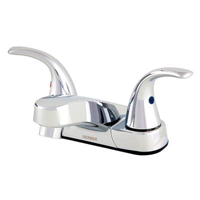 Gerber Plumbing G0043153W - Maxwell Se 2H Centerset Lavatory Faucet W/ Metal Lever Handles & Less Drain 1.2Gpm Chrome