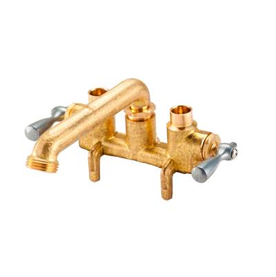Gerber Plumbing G0049531 - Gerber Classics 2H Clamp On Laundry Faucet W/ Direct Sweat Connections -Threaded Spout Rough Brass