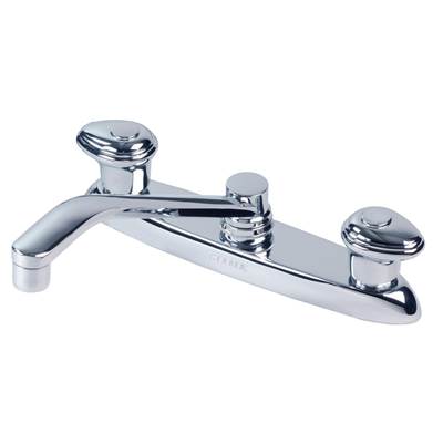 Gerber Plumbing G0052000 - Gerber Hardwater 2H Kitchen Faucet Deck Plate Mounted W/ 10'' D-Tube Spout 1.75Gpm Chrome