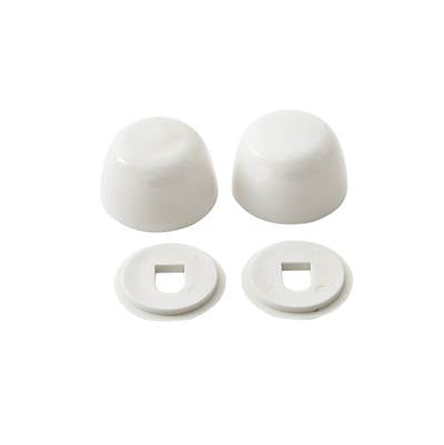 Gerber Plumbing G0099287 - Bowl Bolt Caps & Washers For All Gerber Gravity Toilets Plastic (Bag Of 2) White