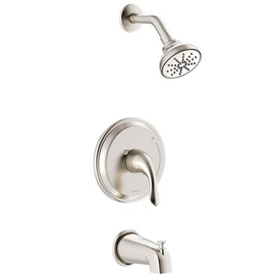 Gerber Plumbing G00G9155BNTC - Viper 1H Tub & Shower Trim Kit & Treysta Cartridge 1.75Gpm Brushed Nickel