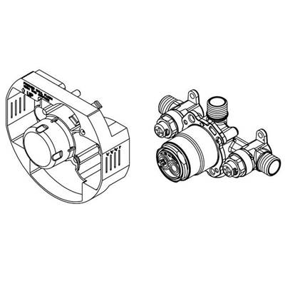 Gerber Plumbing G00GS505S - Treysta Tub & Shower Valve- Horizontal Inputs With Stops- Ips/Sweat