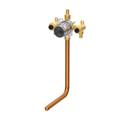 Gerber Plumbing G00GS525ST - Treysta Tub & Shower Valve- Vertical Inputs With Stops With Stub-Out- Crimp Pex