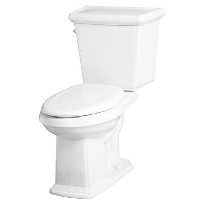 Gerber Plumbing GHE20018 - Logan Square 1.28Gpf Ada El 12'' Ri Combo: Ghe21538 Bowl W/ Ghe28530 Tank White