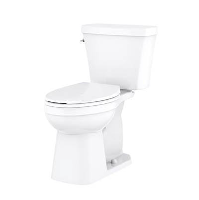 Gerber Plumbing GWS20817 - Elite 1.28Gpf Simple Ct Ada El 10'' Ri Combo: Gab21828 Bowl W/ Gah28895 Tank White
