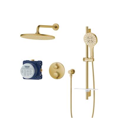 Grohe 103066GN00 - Rainshower Grohtherm 2-Handle Thermostatic Dual Function Shower Kit