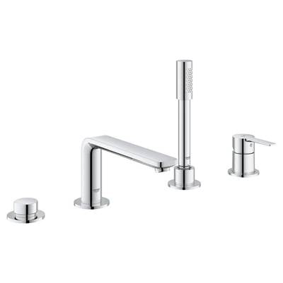 Grohe 19577001 - 4-Hole Single-Handle Deck Mount Roman Tub Faucet With 6.6 L/Min (1.75 Gpm) Hand Shower