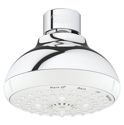 Grohe 26044001 - 100 Shower Head, 4 - 4 Sprays, 6.6 L/Min (1.75 Gpm)