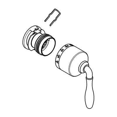 Grohe 47712000 - Thermostatic Temperature Lever