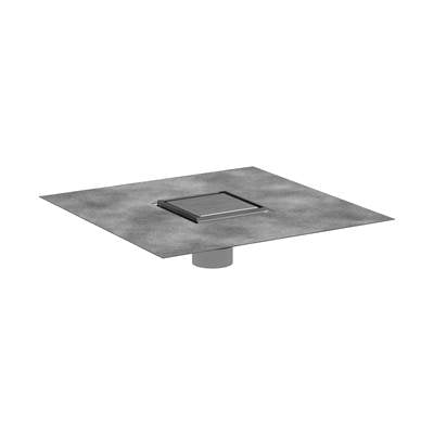 Hansgrohe 56130801 - Raindrain Brilliance Point Drain Set 4"X 4" Trim Tileable Re
