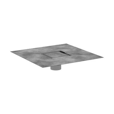 Hansgrohe 56133001 - Raindrain Brilliance Point Drain Set 4"X 4" Trim With Rough