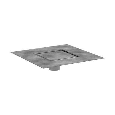 Hansgrohe 56137001 - Raindrain Brilliance Point Drain Set 6"X 6" Trim With Rough