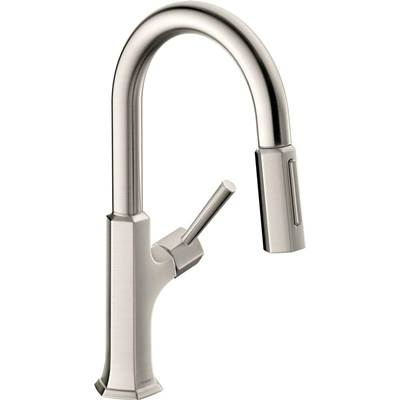 Hansgrohe 04853800 - Prep Kitchen Faucet, 2-Spray Pull-Down, 1.75 Gpm In Steel Op