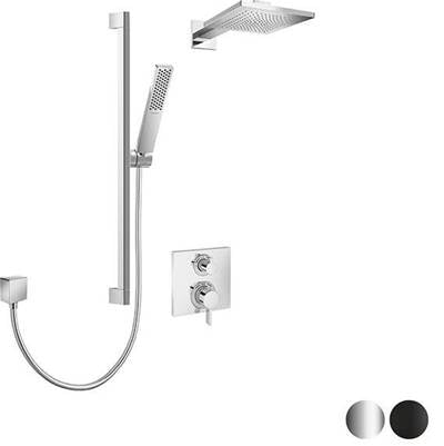 Hansgrohe SKH2BL - Hansgrohe Ecostat Square Thermostatic Shower Kit