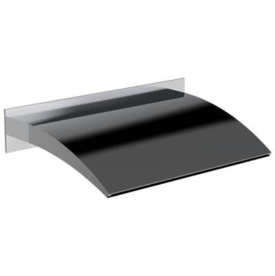 Horus 100.40.472NC - Horus New Wave 9 1/2'' Cascading Tub Spout, Black Chrome