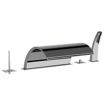 Horus 100.40.767SN - Horus New Wave Cascading 11'' Spout With Diverter For Handshower And Spout, Satin Nickel