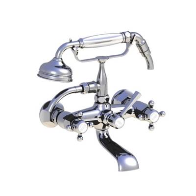 Horus 102.65.434MHAB - Horus Ascott Exposed Wall Mount Tub Set, All Metal, Ab