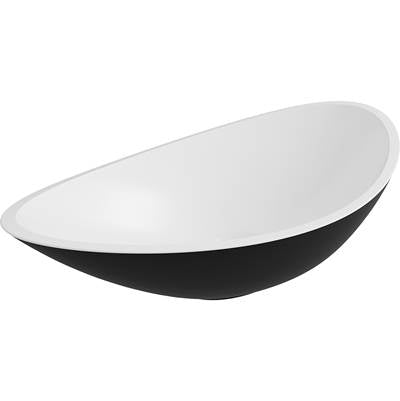 ICO Bath B8712 - Cavalli Vessel Sink - Matte White/Matte Black