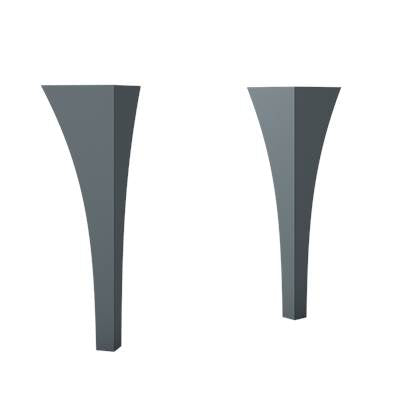 ICO Bath BA032.SB - Curved Leg Set (Coda, Rhythm) - Steel Blue