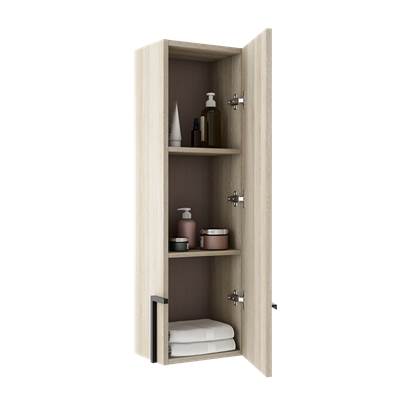 ICO Bath BA1011.WO - Accent Right Hand Wall Cabinet - White Oak