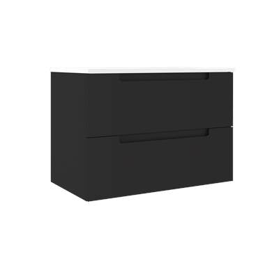 ICO Bath BC1002.MB - Coda 31'' Two Drawer Wall-Mounted Vanity - Matte Black
