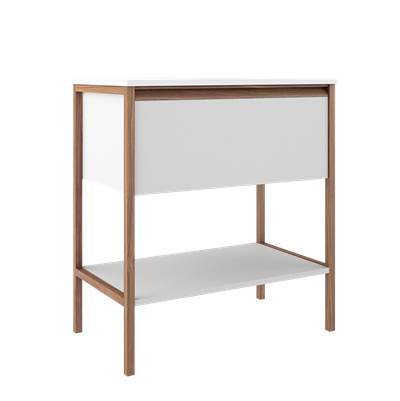 ICO Bath BT1006.MW - Tempo 31'' One Drawer One Shelf Freestanding Vanity - Matte White