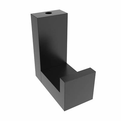 ICO Bath V5245 - Fire Deep Towel Hook - Matte Black