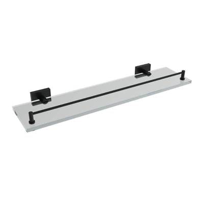 ICO Bath V62765 - Crater Glass Shelf - Matte Black