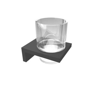 ICO Bath V1555 - Erupt Glass Tumbler - Matte Black