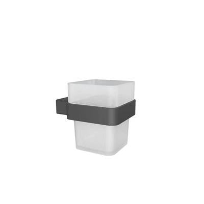 ICO Bath V3555 - Cinder Glass Tumbler - Matte Black
