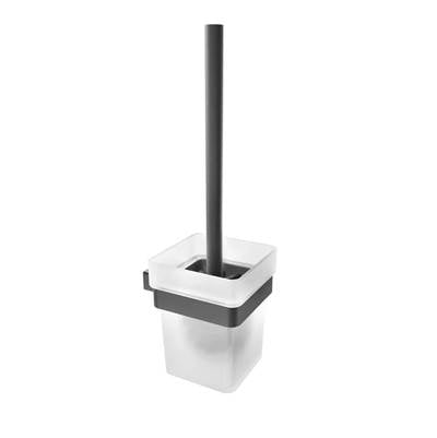 ICO Bath V3615 - Cinder Wall-Mounted Toilet Brush - Matte Black