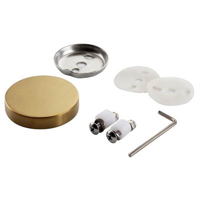 ICO Bath V0008 - Glass Mounting Kit (Ember, Glow, Lava, Summit) - Pvd Brushed Gold